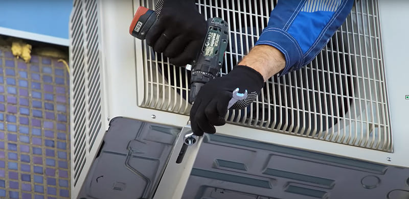 Монтаж наружного блока кондиционера