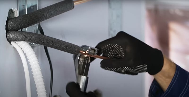 Развальцовка труб для подключения кондиционера